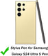 2 Pack Galaxy S24 Ultra S Pen for Samsung Galaxy S24 Ultra 5G Stylus Pen Galaxy S24 Ultra Stylus Pen Replacement for Samsung Galaxy S24 Ultra S24 ...