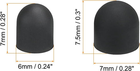 MECCANIXITY 20pcs 6mm/7mm Stylus Pen Fine Tips Conductive Rubber Capacitive Touch Screen Pens Tip Soft Universal Replacement......