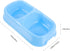 Pet Bowl Dog Water Puppy Bowl Portable Dog Bowl Double Dog Feeder Raised Double Dog Bowl Pet Feeding Station Cat Dish Dog Feeding Bowls Cat Food P...
