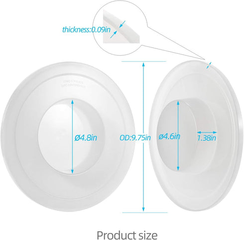 Upgrade Mixers Bowl Covers for Kitchen aid accessories attachments, Fits Stainless Steel Bowl Lift Stand Mixers 5-6 Quart Models KV25G KP26M1X (2 ...