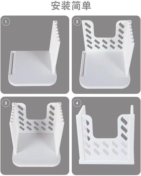 Foldable Manual Bread Slicer for Kitchen,Adjustable Slicing Guides,Bread slice for Homemade Bread(white)...