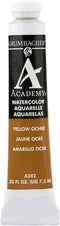 Grumbacher Academy Watercolor Paint, 7.5ml/0.25 Ounce, Yellow Ochre Hue (A242)...