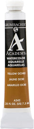 Grumbacher Academy Watercolor Paint, 7.5ml/0.25 Ounce, Yellow Ochre Hue (A242)...
