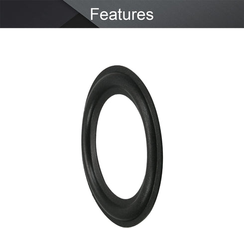 Fielect 2Pcs 3.5inch/90mm Foam Speaker Edge Surround Rings Replacement Kit for Speaker Repair or DIY Black...