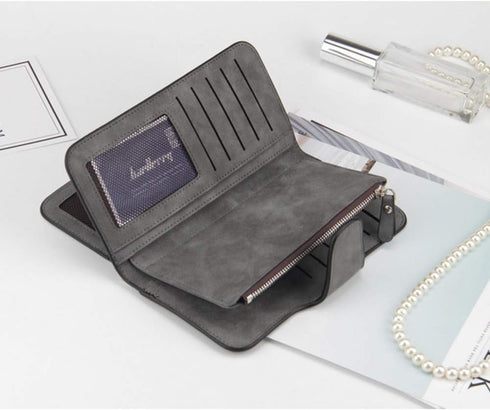 Wallet for Women RFID Blocking Clutch Purse Long Ladies Credit Card Holder Organizer(Dark Grey)...