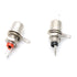 Red&Black Chassis Panel Mount Female Socket RCA Phono Solder Connector - Pack of 10...