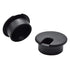 1-1/2 Inch (38mm) Black Wire Grommets and Cable Ties Kit ABS Plastic Desk Hole Cover Cord Organizer for Computer Desk Cabinet (2pcs Desk Grommets ...