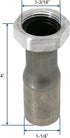 1-1/4" Stainless Steel Sink Drain Tailpiece with Nut and Washer for 1” NPS Bar Sink Drain (1-1/4" Tailpiece)...