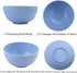 Cereal Bowls Unbreakable 24 OZ, Plastic Bowls Reusable Light Weight Bowl, Microwave and Dishwasher Safe BPA Free Cereal Bowls heat Straw Bowl for ...