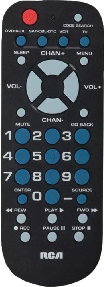 RCA Remote Control with 4 Functions,Black...