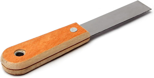 Utoolmart Putty Scraper 1" Cr-V Steel Stiff Putty Knives with Wooden Handle for Taping Paint Wall Floor Tile 2Pcs...