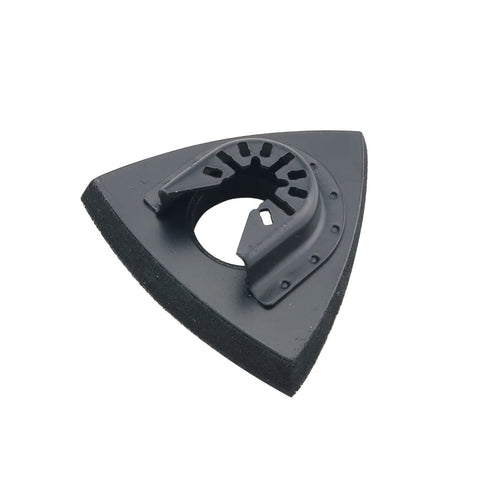 2pcs Black Triangular Hook & Loop Oscillating Multitool Sanding Pads Quick Release Oscillating Tool for Power Tool Fore Machine Tools...