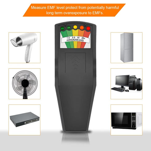 EMF Meter, 5 LED Magnetic Field Detector, Ghost Hunting Equipment Tester for Home, Office & Outdoor Inspections...