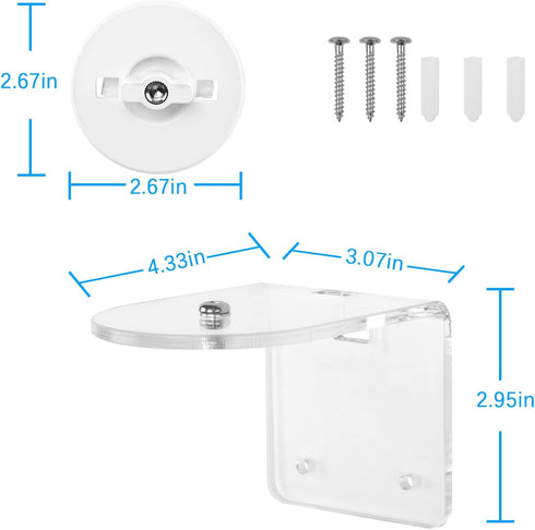 Wall Mount Compatible with TP-Link Tapo C210/ C200 and Kasa Indoor Pan/Tilt Smart Security Camera Bracket/Holder for Home/Apartment...