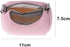 Hamster Travel Carrier Bag Round Crossbody Bag Portable Hamster Pet Bag Handbag with Adjustable Single Shoulder Strap Small Pet Supplies(Pink)...