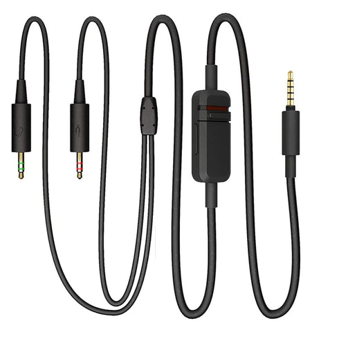 MMX 300 Replacement Cable Cord for Beyerdynamic MMX 300 / MMX 300 2nd Generation Gaming Headset, Volume Control Inline Mute, Plug and Play Twisted...