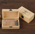 N/B Wooden Rubber Stamps Kit, Fashionclubs 36pcs Vintage Alphabet Letter Number Set, Craft Ink Stamp Stamper Seal Set with Storage Box - For Card ...