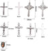 SUNNYCLUE Easter Holiday Tibetan Style Rosary Cross and Center Our Lady Miraculous Medal Enamel Cross Pendants Vintage Charm Oval Chandelier Links...