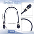 PH PandaHall 2pcs Leather Purse Handles 24.2” Sew on Bag Handles Handbags Shoulder Bag Strap Replacement with Alloy Clasps for Purses Tote Bag Han...
