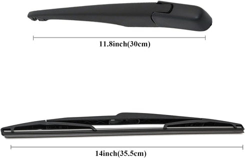 Rear Windshield Wiper Arm & Wiper Blade Set for BMW 2003-2010 BMW X3 E83 SUV Rear Windshield Back Wiper Arm Blade Replacement OEM #:61623400708 61...