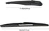 Rear Windshield Wiper Arm & Wiper Blade Set for BMW 2003-2010 BMW X3 E83 SUV Rear Windshield Back Wiper Arm Blade Replacement OEM #:61623400708 61...