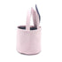 Easter Baskets Seersucker Easter Bunny Bag Bucket for Easter Egg Hunt Bunny Ears Design (Pink)...