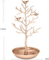 INVIKTUS Silver Birds Tree Jewelry Stand Display Earring Necklace Holder Organizer Rack Tower...