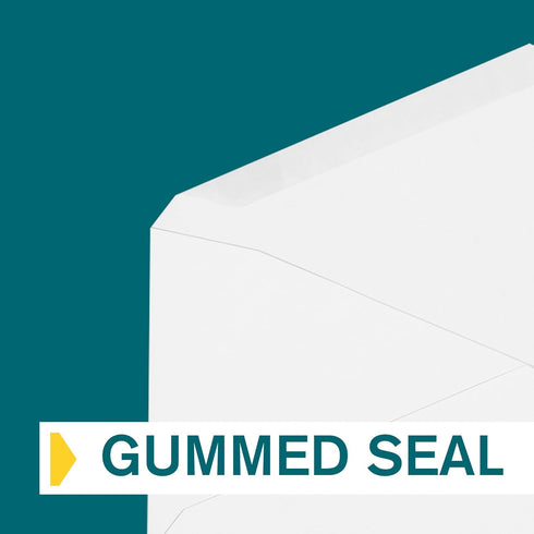 #9 Envelopes Letter Size - 80 Pack - 3 7/8 x 8 7/8 inch White Business Envelopes with Gummed Seal - Return Mailing Envelopes - Legal Envelopes for...