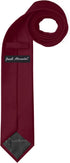 Jacob Alexander Men's Slim Width 2.75" Solid Color Tie...