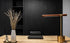 Black Wallpaper Wood Peel and Stick Wallpaper 118”x17.7”Black Wood Wallpaper Decorative Self-Adhesive Film for Countertop Furniture Kitchen Wall, ...