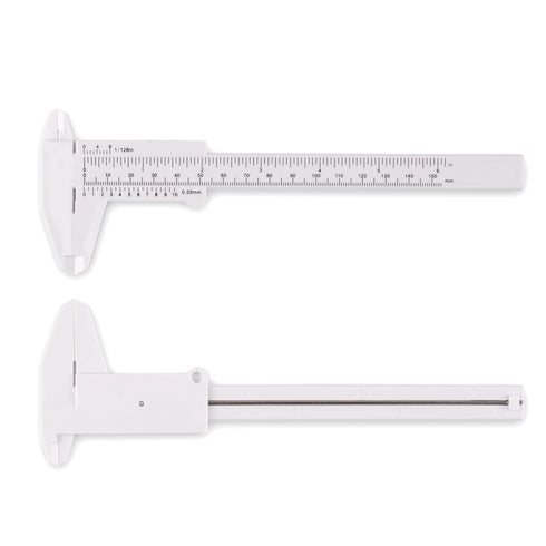 Plastic Vernier Caliper (2pcs), 150 mm Mini Plastic Caliper for School Student, Portable 0-6 Inch Measuring Tools, Sliding Gauge...