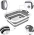 QiMH Collapsible Cutting Board - Foldable Multi-function Dish Tub - Washing and Draining Veggies Fruits Food Grade Sink Storage Basket(8.5 Quart) ...
