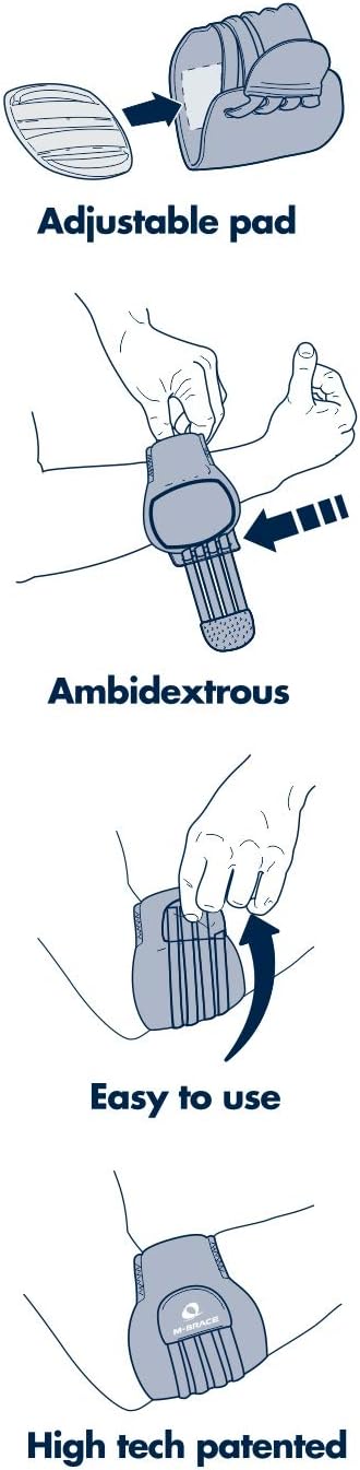 Elbow Brace Mbrace Air, Tennis Elbow Brace, Elbow Support, Elbow Strap, Epicondylitis, Elbow Compression, Swiftly Adjustable Compression, Pad Incl...