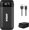 XTAR PB2SL 18650 Battery Charger with XTAR QC3.0 18W Wall Charger USB C Port 21700 Battery Charger with USB Output Function for 18650 20700 21700 ...