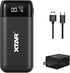 XTAR PB2SL 18650 Battery Charger with XTAR QC3.0 18W Wall Charger USB C Port 21700 Battery Charger with USB Output Function for 18650 20700 21700 ...