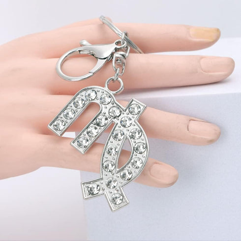 Constellation Keychain,2 Packs Gold and Silver Zodiac Creative Crystal Keychain,Novelty keychain Accessories...