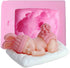 Tvoip 1Pcs New 3D Baby Silicone Mold Baby Dressed Bunny Chocolate Fondant Cake Decorating Tools...