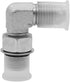 (2-PACK) 6801-06-06-NWO Hydraulic Hose Adapter Fitting 3/8"Male JIC 37° Flare(9/16-18 UNF)×3/8"Male Adjustable Nut O-Ring Boss(9/16-18 UNF) 90°Elb...