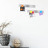 Magnetic Bulletin Strips 5PCS Self Adhesive Frameless Stainless Iron Bulletin Board Bar with 10 Magnetic Buttons for Memo Photo Notes Office Schoo...