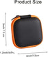 Earbud Carrying Case, Earphone Case Headphone EVA Earbud Holder for Cell Phone Accessories Organizer Mini Earbud Pouch for Wireless Earbuds, Bluet...