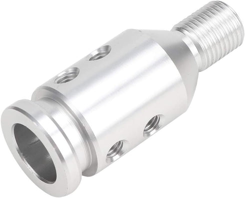Shift Knob Adapter, Automotive Gear Manual Transmission Non Threaded Shifters Kit Universal Car Aluminum Alloy Racing Replacement Retainer with Sc...