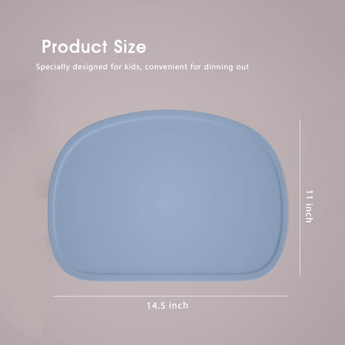 Cuddle Campus Set of 3 Silicone Placemats with Raised Edges for Kids,Toddlers,Babies, Non-Slip Dinning Table Mat, Baby Eating Mat, Food Mat...