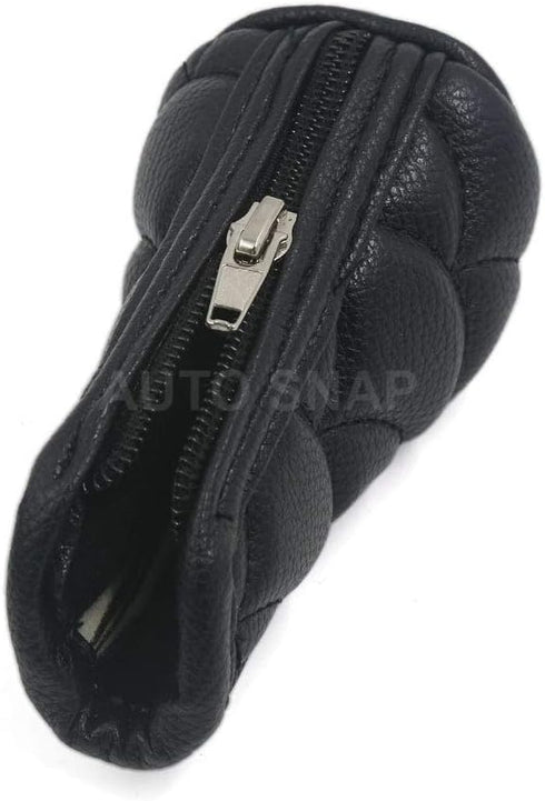 Universal Anti-Slip Soft Sponge Padded Zipper Closure Car Gear Shift Knob Cover (Black 1)...