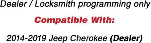 KeylessOption Keyless Remote Start Smart Car Key Fob for Jeep Cherokee 2014-2019, GQ4-54T...
