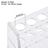 uxcell Acrylic Test Tube Holder Rack 6 Wells for 10ml Centrifuge Tubes Clear 2Pcs...