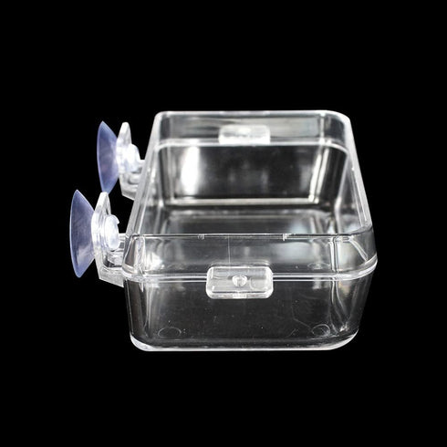 Reptile Feeder Chameleon Bowl 2 Pcs Anti-Escape Food Dish Bowl with Suction Cup for Chameleon Iguana Lizard Reptile Food and Water Feeding (White,...