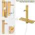 Bamboo Water Fountain without Pump,Water Fountain Outdoor Indoor,Zen Garden Decor for Desk Patio Yard,12 Inch...