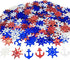 Anchor Rudder Confetti Patriotic Nautical Party Theme Nautical Baby Shower Nautical Cut Out Red White Blue Red White Blue 1.5 Ounce 1400 Pieces...