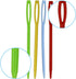 48pcs 2.7" Large Eye Plastic Sewing Needles - Yarn, Lacing, Safety Needles for Children's Craft Projects, 4 Colors...