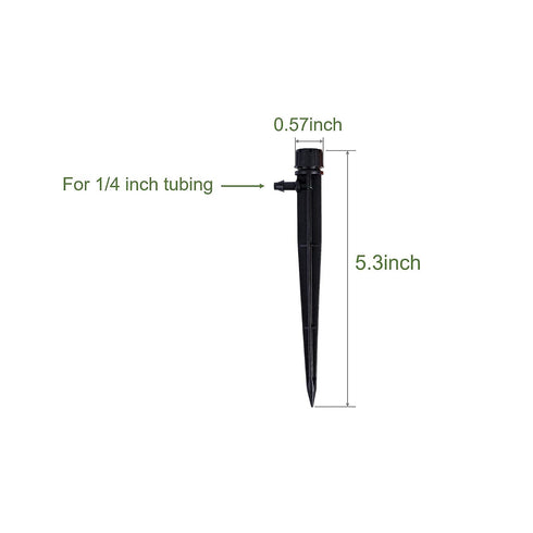 60 Piece of Drip Irrigation Emitters and Parts or Professional Irrigation Drippers and Drip Emitters or Sprinkler System Parts and Heads for 1/4 i...